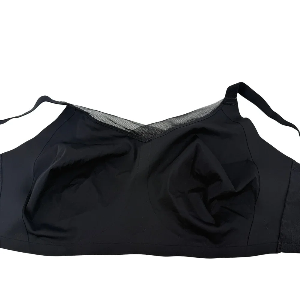 Thirdlove 24/7 Classic Wireless Crossover Minimizer Bra Black 42F Unlined Soft - Picture 4 of 7